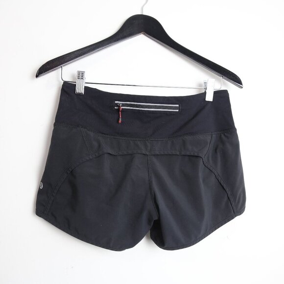 Lululemon Run: Speed Short Naked Seam Black Size 4 Athletic Workout Wear - Picture 7 of 8